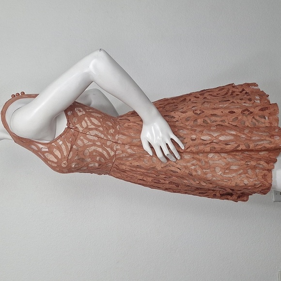 Plenty by Tracy Reese Coral Mariposa Romantic Coquette Lace Mini Dress Size 0P - Picture 6 of 15